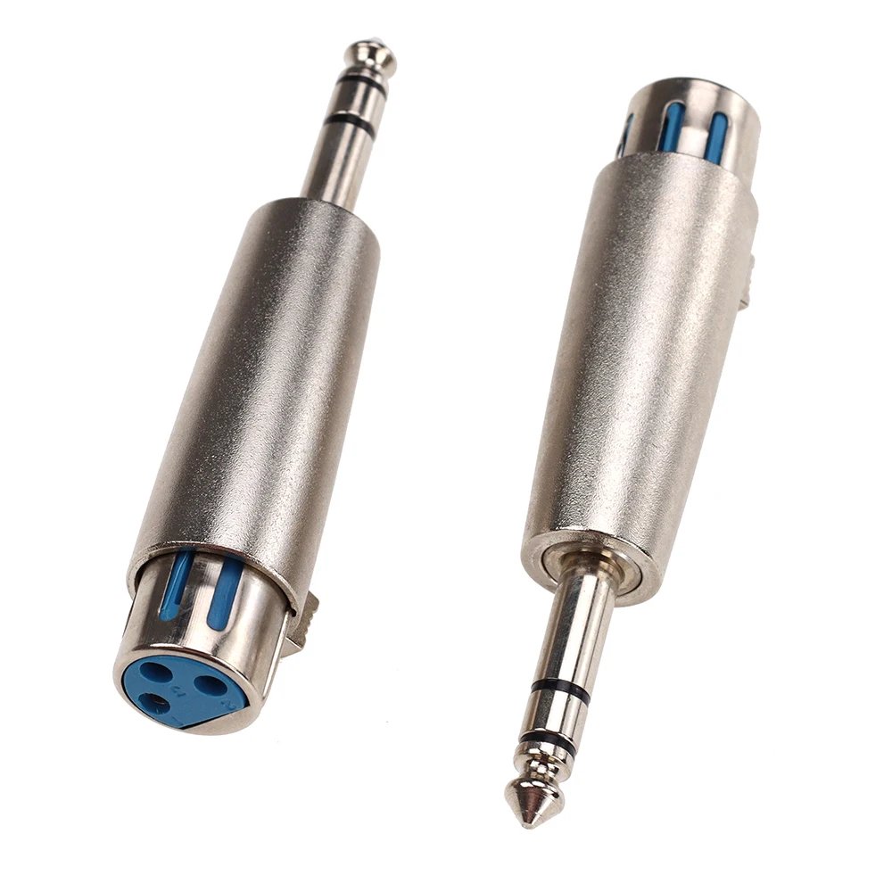 100pcs 3-Pin XLR Female to 6.35mm Stereo Male Plug TRS Audio Cable Cord Mic Adapter Connector Converter
100pcs 3-Pin XLR Female to 6.35mm Stereo Male Plug TRS Audio Cable Cord Mic Adapter Connector Converter