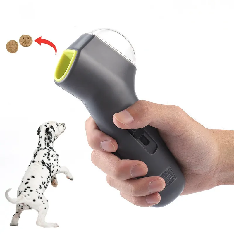 Dog Treat Dispenser Food Training Equipment Portable Interactive Launcher Gun Pet Snack Feeder Accessories Tool Supplies Product
Dog Treat Dispenser Food Training Equipment Portable Interactive Launcher Gun Pet Snack Feeder Accessories Tool Supplies Product