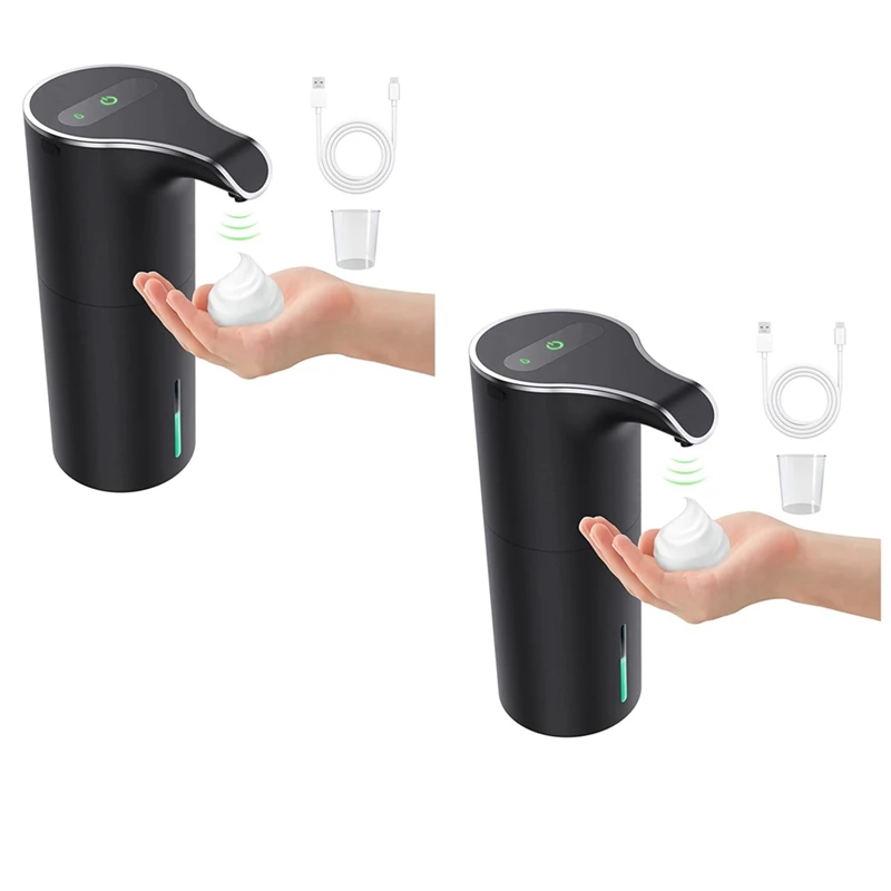 2X Automatic Soap Dispenser Black, Foam Soap Dispenser Rechargeable Non-Contact Automatic Soap Dispenser For Bathroom
2X Automatic Soap Dispenser Black, Foam Soap Dispenser Rechargeable Non-Contact Automatic Soap Dispenser For Bathroom