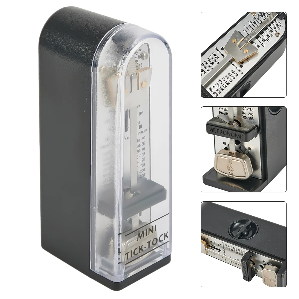 Durable New Mechanical Metronome Portable Metronome Train Music Speed Universal Accessories Metal&Plastic Mini
Durable New Mechanical Metronome Portable Metronome Train Music Speed Universal Accessories Metal&Plastic Mini