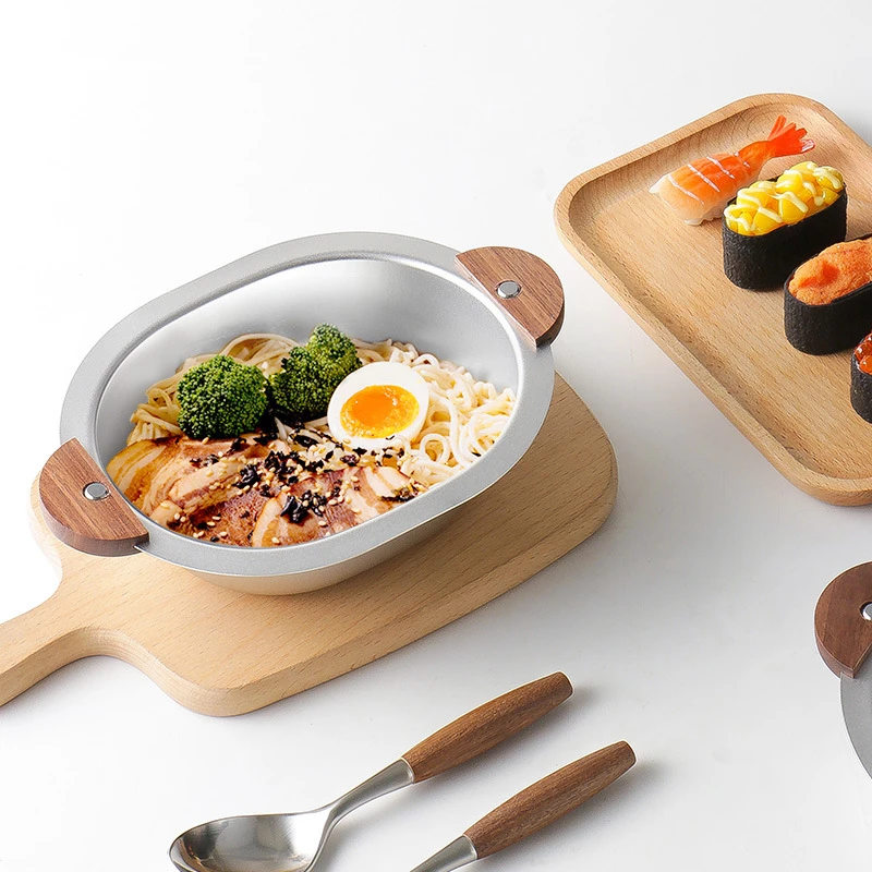 Creative INS Style Small Bear Bowl 304 Stainless Steel Household Children Rice Bowl Dessert Bowl Binaural Walnut Wood Salad Bowl
Creative INS Style Small Bear Bowl 304 Stainless Steel Household Children Rice Bowl Dessert Bowl Binaural Walnut Wood Salad Bowl