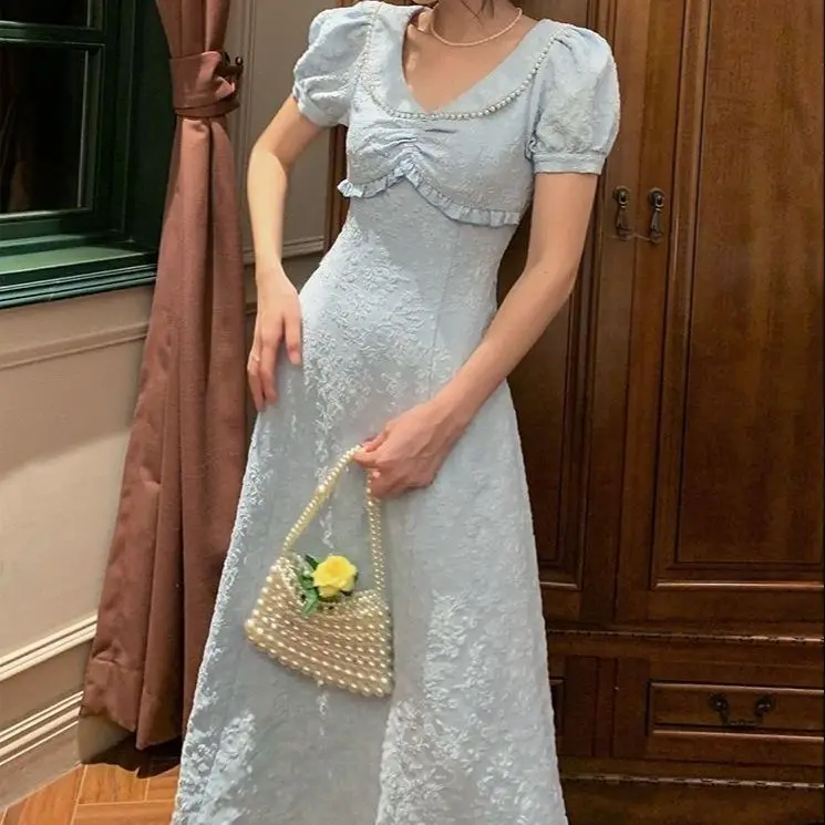 NIggeey Retro Elegant Solid Midi Dress Vintage Puff Sleeve Temperament Lapel Collar Casual Dresses One Piece Dress Korean
NIggeey Retro Elegant Solid Midi Dress Vintage Puff Sleeve Temperament Lapel Collar Casual Dresses One Piece Dress Korean