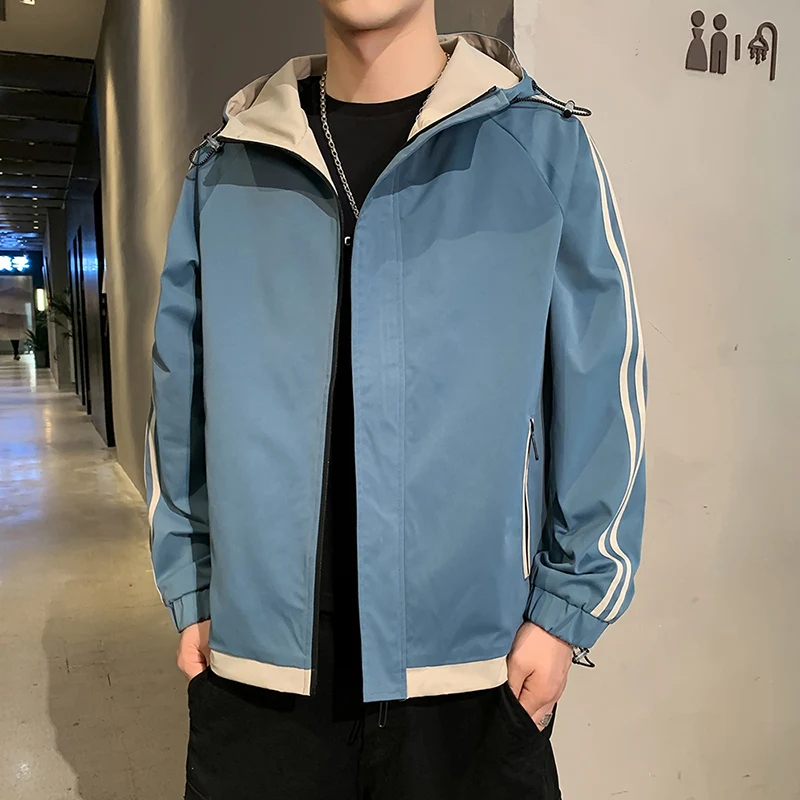 Spring and Autumn Youth Leisure External Set Male thin section youth tide hooded jacket workfall jacket men burst
Spring and Autumn Youth Leisure External Set Male thin section youth tide hooded jacket workfall jacket men burst