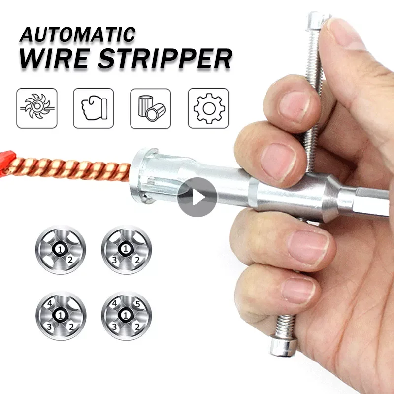 Electrician General Cable Peeling Automatic Wire Stripper Twisted Wire Tool Quick Stripper Line Twisting Connector Wire Stripper
Electrician General Cable Peeling Automatic Wire Stripper Twisted Wire Tool Quick Stripper Line Twisting Connector Wire Stripper