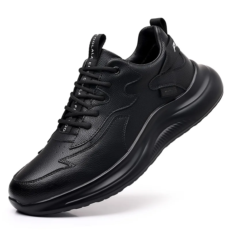 Cow Leather Sports Platform Sneakers for Men Spring Autumn Winter Fashion Casual New Designer Sneakers Male Black Shoe Man
Cow Leather Sports Platform Sneakers for Men Spring Autumn Winter Fashion Casual New Designer Sneakers Male Black Shoe Man