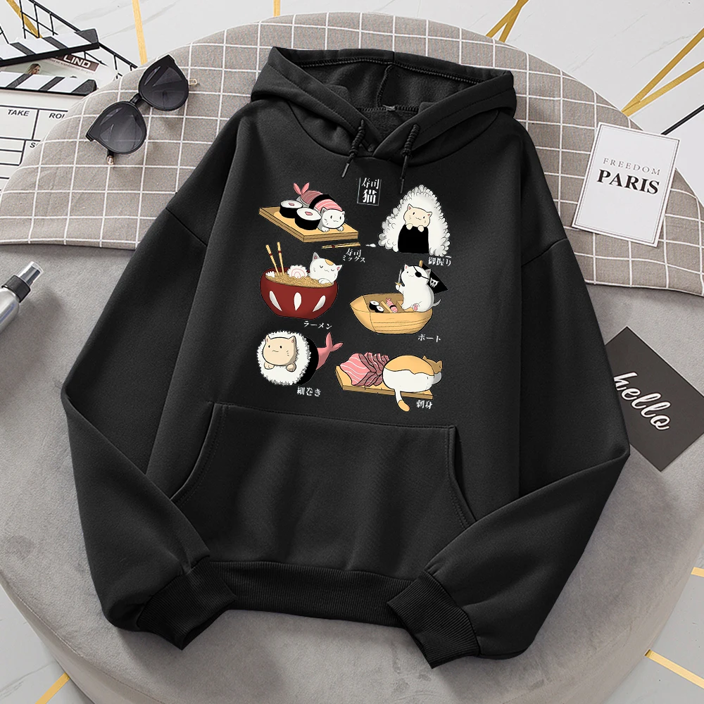 Sushi Cat Day Harajuku Print Hoodie Women New Loose Hoodie Fall Sweatshirt Casual O Neck Clothing Women
Sushi Cat Day Harajuku Print Hoodie Women New Loose Hoodie Fall Sweatshirt Casual O Neck Clothing Women