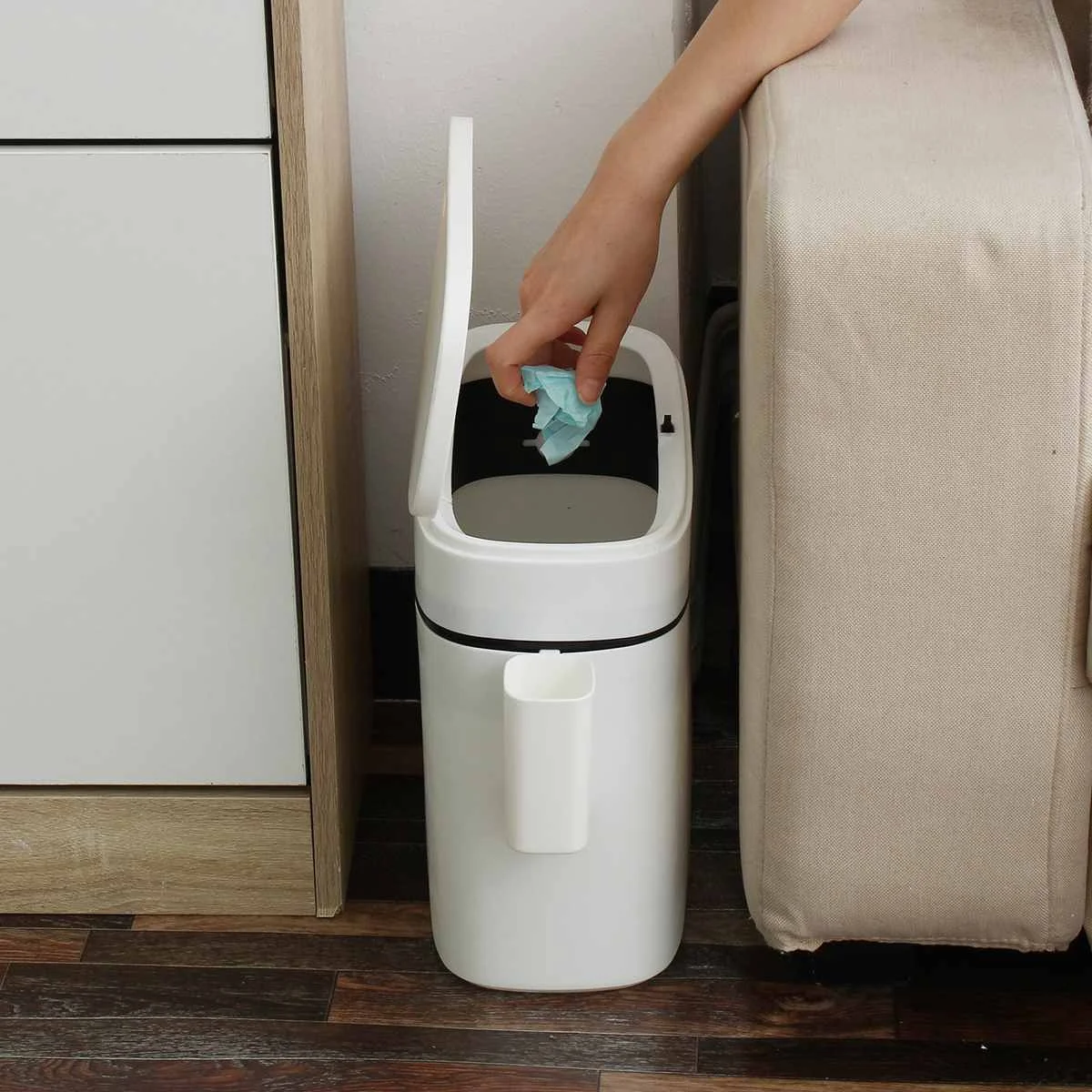 12L Trash Can Household Bathroom Toilet Kitchen Waterproof Narrow Seam Waste Bin Garbage Bucket Dry Wet Use Classification
12L Trash Can Household Bathroom Toilet Kitchen Waterproof Narrow Seam Waste Bin Garbage Bucket Dry Wet Use Classification