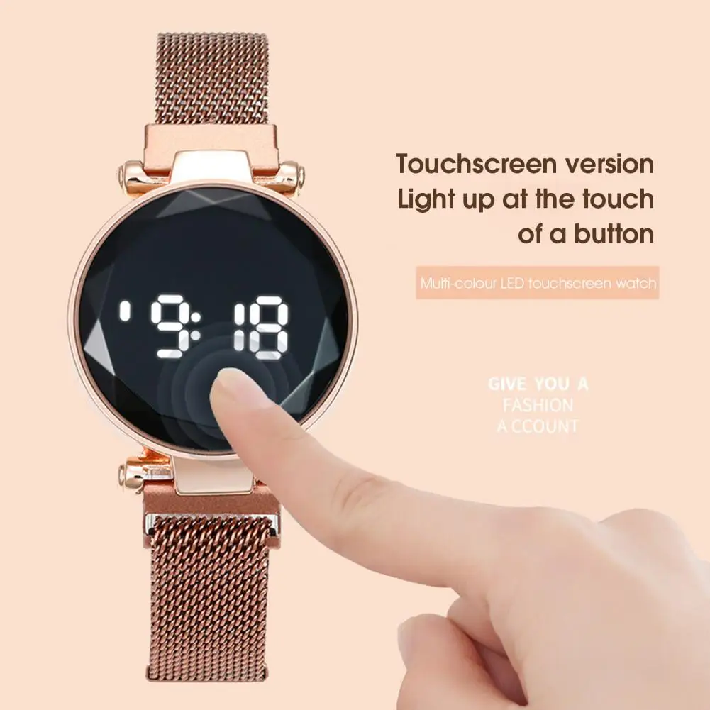 Women Wrist Watch Universal Smooth Surface Electronic Watch Timepiece World Time Lady Wristwatch For Daily Use
Women Wrist Watch Universal Smooth Surface Electronic Watch Timepiece World Time Lady Wristwatch For Daily Use