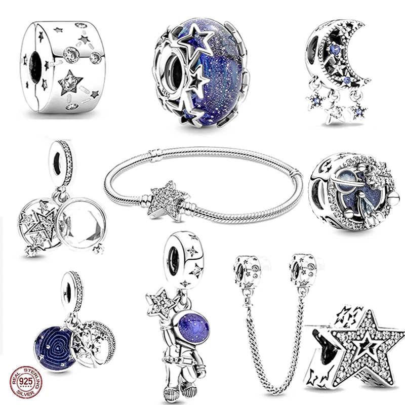 New 925 Sterling Silver Galaxy Collection Starry Fit Original Pandora Necklace Charm for Women DIY High Jewelry
New 925 Sterling Silver Galaxy Collection Starry Fit Original Pandora Necklace Charm for Women DIY High Jewelry
