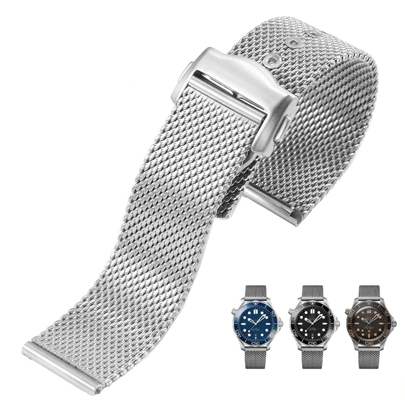 Ремешок сменный из титановой стали для часов Omega 007 Seamaster James Bond, 20 мм
Ремешок сменный из титановой стали для часов Omega 007 Seamaster James Bond, 20 мм