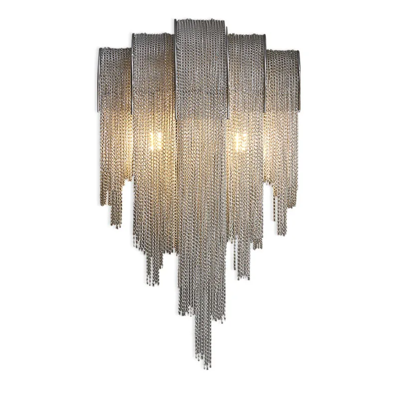 Wall Lamp 2022 New Trend Minimalist Special Design Luxury Tassel Aluminum Chain LED for TV Background Decorative Lighting
Wall Lamp 2022 New Trend Minimalist Special Design Luxury Tassel Aluminum Chain LED for TV Background Decorative Lighting