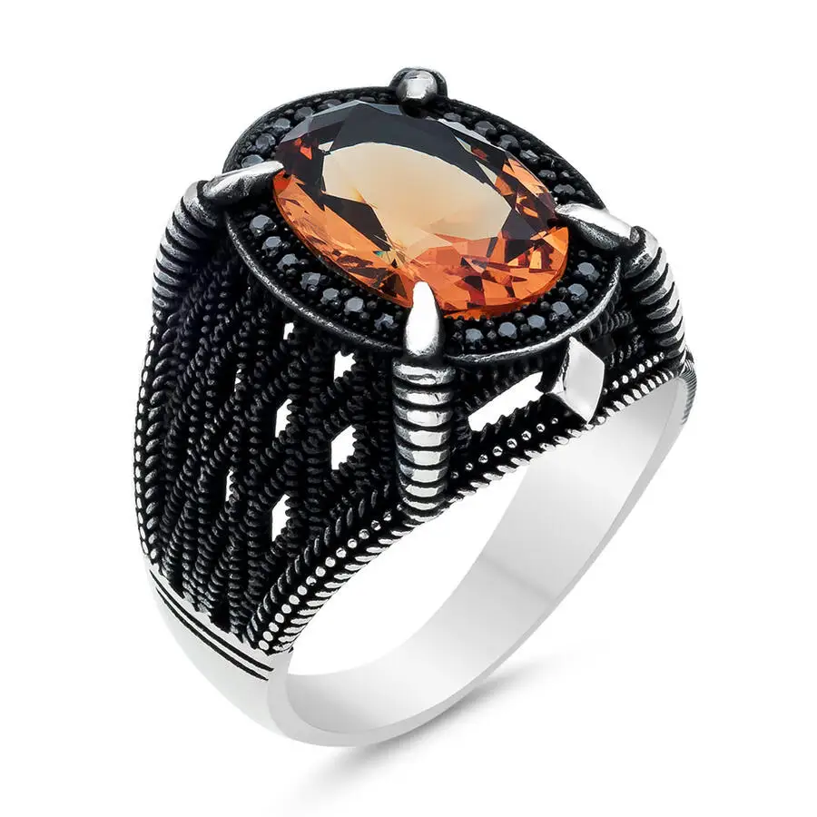 Copper Material Open Adjustable Ring Amber Gemstone Personality High Jewelry Fashion Luxury Suitable for Men's Wedding Jewelry
Copper Material Open Adjustable Ring Amber Gemstone Personality High Jewelry Fashion Luxury Suitable for Men's Wedding Jewelry