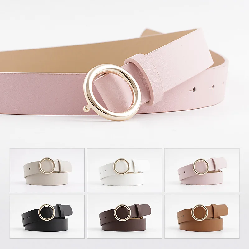 Luxury Brand Women PU Belt Metal Buckle Round Pin Buckle Belt Waistband Student Wild Jeans Dress Waist Strap Cinturon Mujer
Luxury Brand Women PU Belt Metal Buckle Round Pin Buckle Belt Waistband Student Wild Jeans Dress Waist Strap Cinturon Mujer
