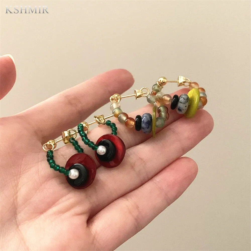 kshmir unique design countercolor rice beads natural stone women's earrings Retro shell beaded women's earrings
kshmir unique design countercolor rice beads natural stone women's earrings Retro shell beaded women's earrings