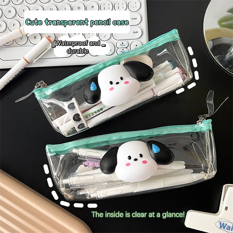1Pc Cute High-colour Puppy Pencil Case Transparent Large-capacity Portable Stationery Bag Student Products
1Pc Cute High-colour Puppy Pencil Case Transparent Large-capacity Portable Stationery Bag Student Products