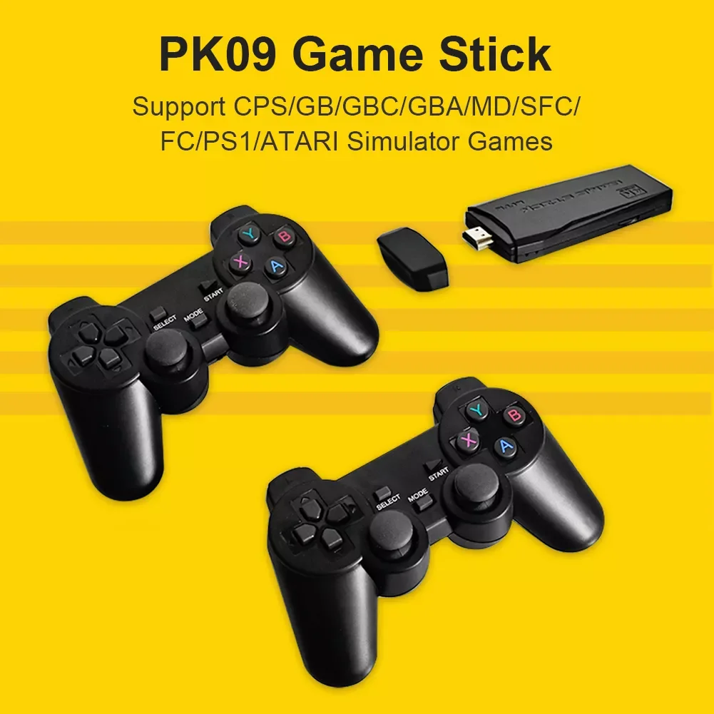 PK-09 Tv Game Stick 4K HD Video Game Console Retro Arcade 64GB 10000 Games Wireless Dual Controller Gamepad Boy Gifts
PK-09 Tv Game Stick 4K HD Video Game Console Retro Arcade 64GB 10000 Games Wireless Dual Controller Gamepad Boy Gifts