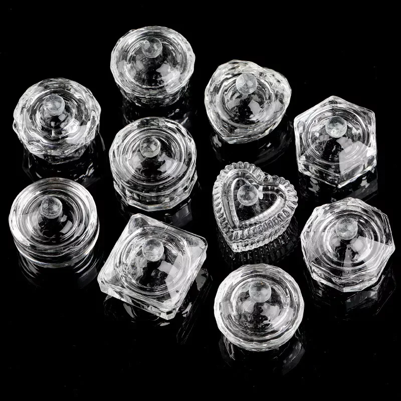 NEW Crystal Glass Acrylic Acrylic Powder Liquid Nail Cup with Lid Glass Cup Dish Powder Bowl For Manicure Tool Holder Equipment
NEW Crystal Glass Acrylic Acrylic Powder Liquid Nail Cup with Lid Glass Cup Dish Powder Bowl For Manicure Tool Holder Equipment