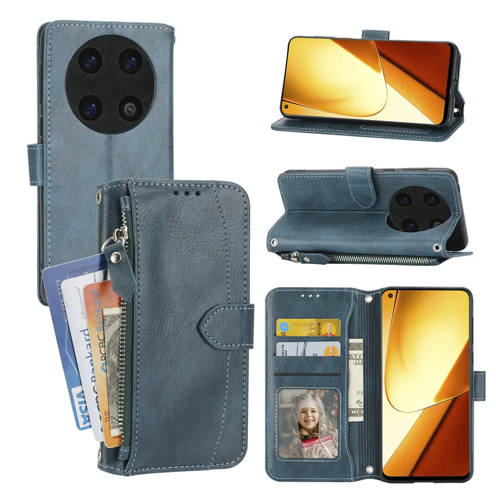 Чехол-книжка MATE 60 PRO MATE60, Роскошный кошелек из искусственной кожи на молнии, Карманный чехол-книжка для Huawei MATE60 PRO MATE 60, чехлы для телефонов