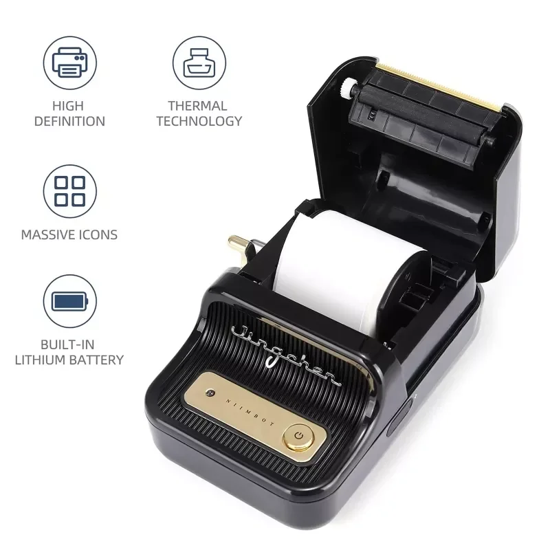 B21 Thermal Label Printer for Clothing Tag Jewelry Supermarket Cake Bakery Coding Machine Small Home Kitchen Mark Maker
B21 Thermal Label Printer for Clothing Tag Jewelry Supermarket Cake Bakery Coding Machine Small Home Kitchen Mark Maker