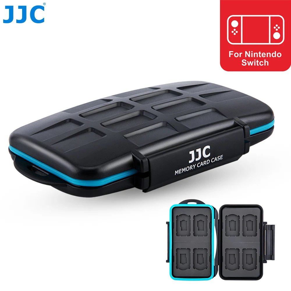 JJC Storage 8 Nintendo Switch Game Card + Micro SD Case Water-Resistant Memory |