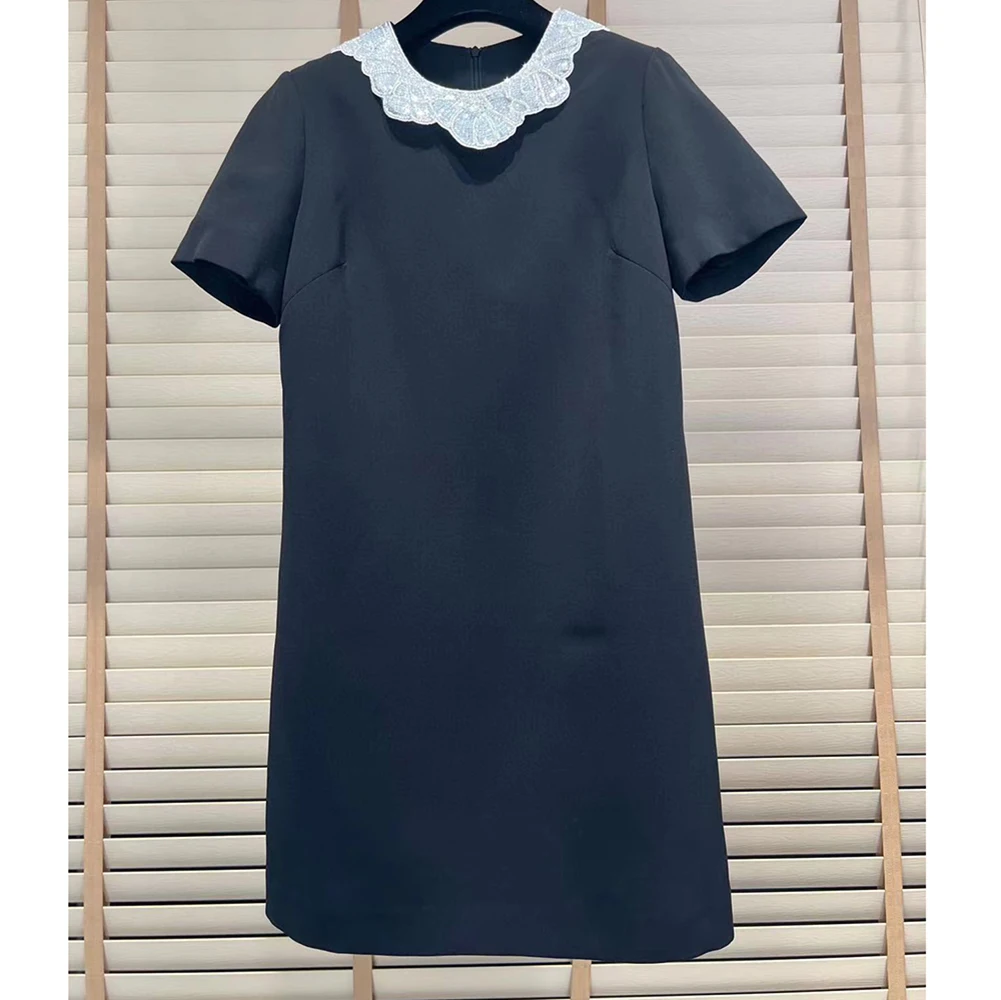 2023 High quality new summer polyester dress Nail bead dresses
2023 High quality new summer polyester dress Nail bead dresses