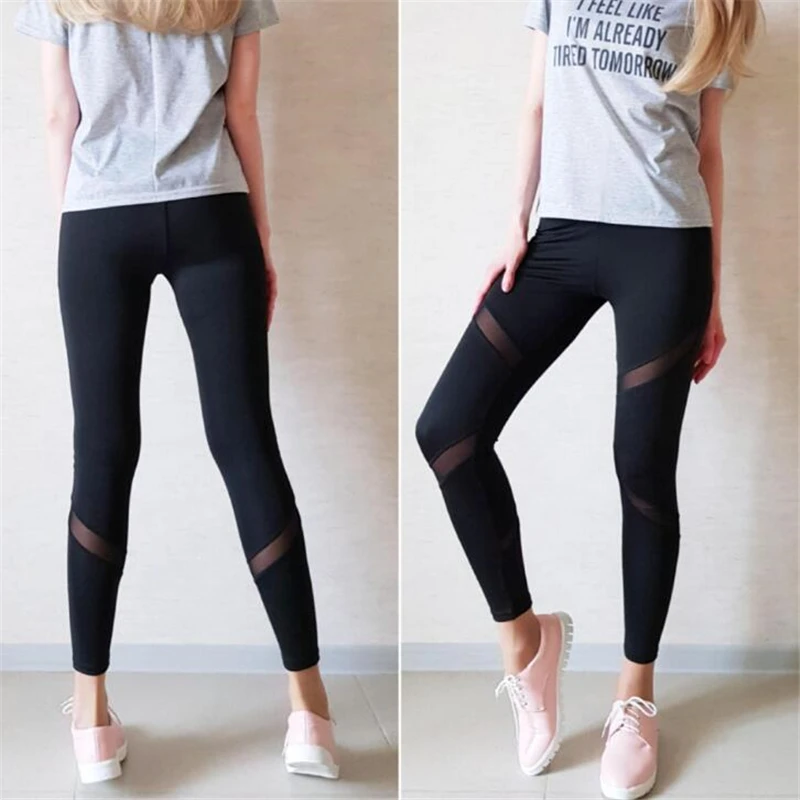 Sexy Women Leggings Fitness Leggings Gothic Insert Mesh Design Trousers Pants Capris Sportswear
Sexy Women Leggings Fitness Leggings Gothic Insert Mesh Design Trousers Pants Capris Sportswear