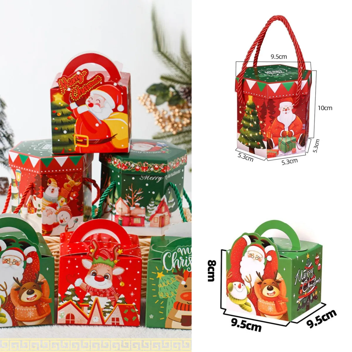 1Pcs Christmas Party Gift Box With Portable Rope Xmas Gift Paper Box For Cookie Candy Apple Merry Christmas Packaging Supplies
1Pcs Christmas Party Gift Box With Portable Rope Xmas Gift Paper Box For Cookie Candy Apple Merry Christmas Packaging Supplies
