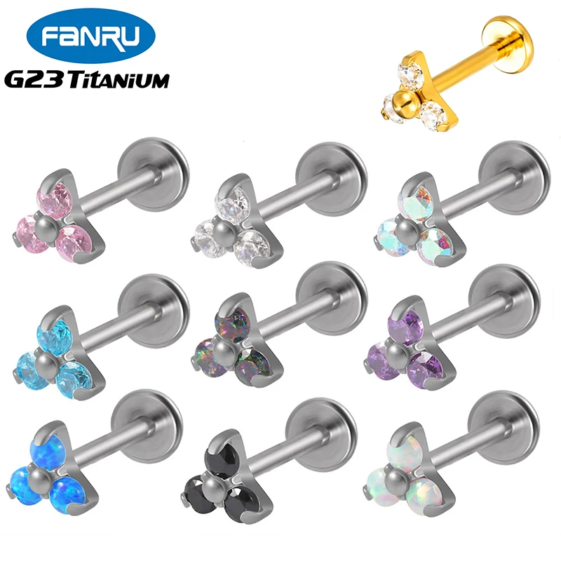 16G Piercing Labret Ear Lip Studs G23 Titanium CZ Internally Threaded Helix Cartilage Tragus Earring Lobe Body Jewelry Wholesale
16G Piercing Labret Ear Lip Studs G23 Titanium CZ Internally Threaded Helix Cartilage Tragus Earring Lobe Body Jewelry Wholesale