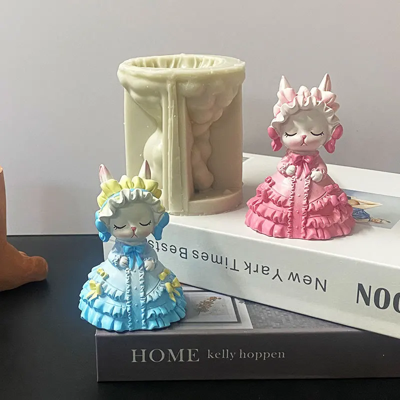 Rabbit Princess Candle Silicone Mold for Handmade Chocolate Decoration Gypsum Aromatherapy Soap Resin Candle Silicone Mould
Rabbit Princess Candle Silicone Mold for Handmade Chocolate Decoration Gypsum Aromatherapy Soap Resin Candle Silicone Mould