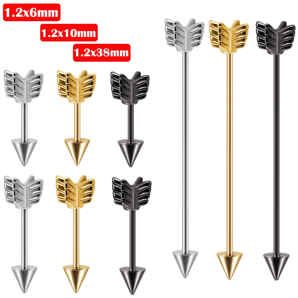 1pc Surgical Steel Punk Industrial Arrow Design Cartilage Earrings Stud for Women Men Tragus Body Piercing Jewelry
1pc Surgical Steel Punk Industrial Arrow Design Cartilage Earrings Stud for Women Men Tragus Body Piercing Jewelry