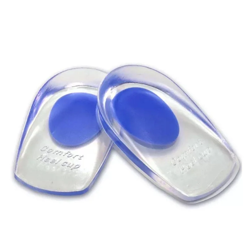 

1 Pair Men Women Silicon Gel Heel Cushion Insoles Soles Relieve Foot Pain Protectors Spur Support Shoe Pad High Heel Inserts