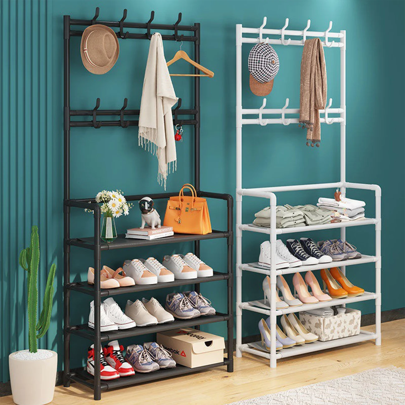 3/4 Layers Hall Tree Shoe Rack Clothes Hats Coats Organizer Shoes Storage Shelf Living Room Organizer Slippers Storage Rack
3/4 Layers Hall Tree Shoe Rack Clothes Hats Coats Organizer Shoes Storage Shelf Living Room Organizer Slippers Storage Rack