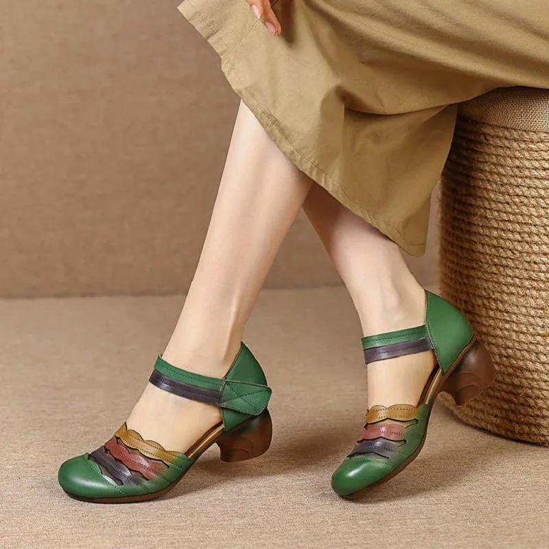Colorful Stripes Sandals Women's Green Heels Summer Mary Jane Shoes Woman Strappy Sandals Woman Block Heeled Closed Toe Sandals
Colorful Stripes Sandals Women's Green Heels Summer Mary Jane Shoes Woman Strappy Sandals Woman Block Heeled Closed Toe Sandals