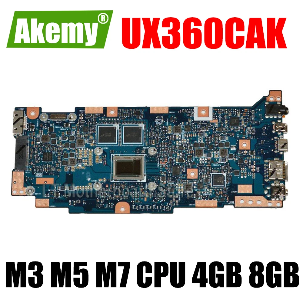 

UX360CAK Laptop Motherboard M3-6Y30 M5-6Y54 I5-7Y54 M7-6Y75 I7-7Y75 CPU 4GB 8GB RAM For ASUS UX360C UX360CA UX360CAK Mainboard