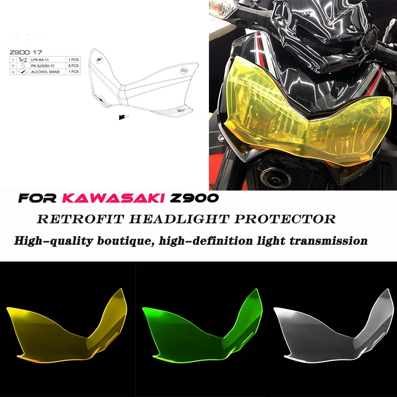 For KAWASAKI Z900 2017-2019 Motorcycle Headlight Cover Protective Screen Lens Acrylic Protective Cover Lampshade
For KAWASAKI Z900 2017-2019 Motorcycle Headlight Cover Protective Screen Lens Acrylic Protective Cover Lampshade