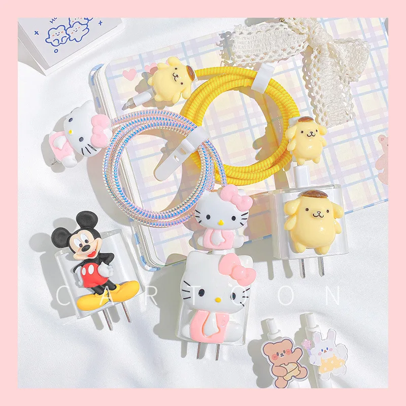 Sanriod Anime Cinnamoroll Melody Usb Cable Protector Cartoon Cute Charging Head Protective Sleeve Case Iphone12 18/20W Gift Toy
Sanriod Anime Cinnamoroll Melody Usb Cable Protector Cartoon Cute Charging Head Protective Sleeve Case Iphone12 18/20W Gift Toy