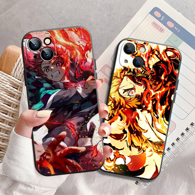 Demon Slayer Anime Phone Case For iPhone 13 12 11 Pro 12 13 Mini X XR XS Max SE 6 6s 7 8 Plus Black Back Carcasa Funda Coque
Demon Slayer Anime Phone Case For iPhone 13 12 11 Pro 12 13 Mini X XR XS Max SE 6 6s 7 8 Plus Black Back Carcasa Funda Coque