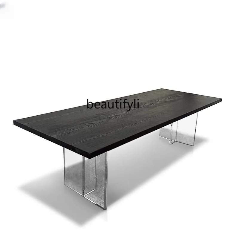 Design Suspension Transparent Dining Table Rectangular Table Minimalist Japanese Acrylic Dining Room Table
Design Suspension Transparent Dining Table Rectangular Table Minimalist Japanese Acrylic Dining Room Table