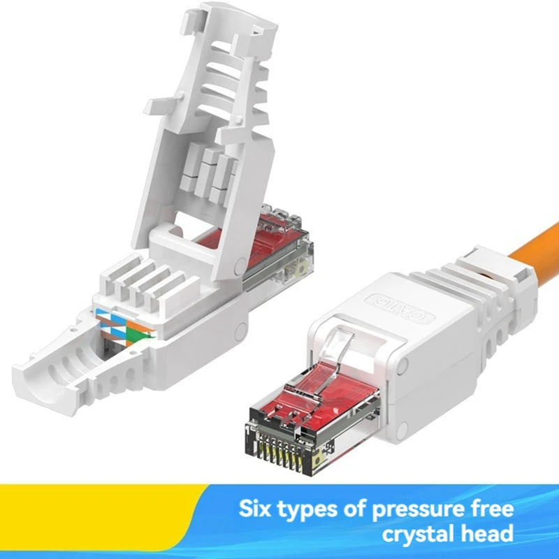 5 шт. RJ45 Wire-Punch Ethernet-штекер. Простая сетевая терминал сделай сам щипцы не требуется