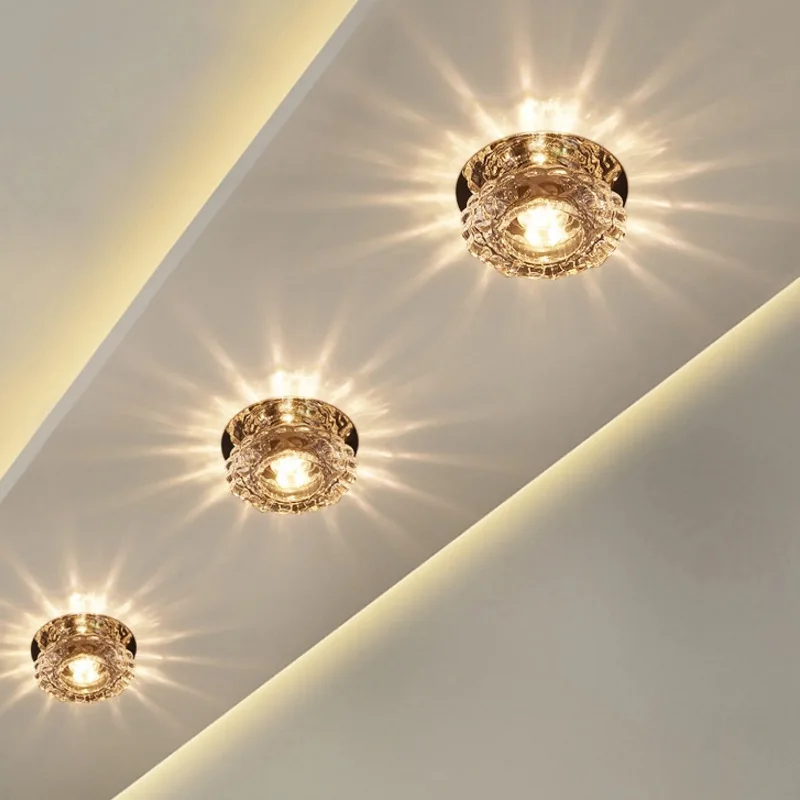 Led Lamp Crystal Aisle Corridor Porch Spotlight Modern Minimalist Creative Living Room Bedroom Indoor Lighting Ceiling Lamps
Led Lamp Crystal Aisle Corridor Porch Spotlight Modern Minimalist Creative Living Room Bedroom Indoor Lighting Ceiling Lamps