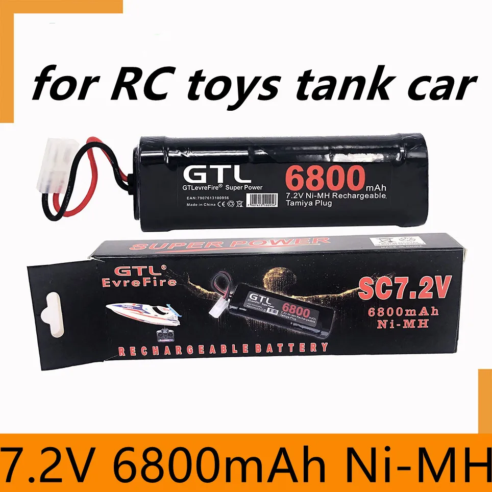 New 7.2V Battery 6800mah NiMH Batteries Pack For RC Car Truck Buggy Boat Tank Ni-Mh Baterias gray supper power
New 7.2V Battery 6800mah NiMH Batteries Pack For RC Car Truck Buggy Boat Tank Ni-Mh Baterias gray supper power