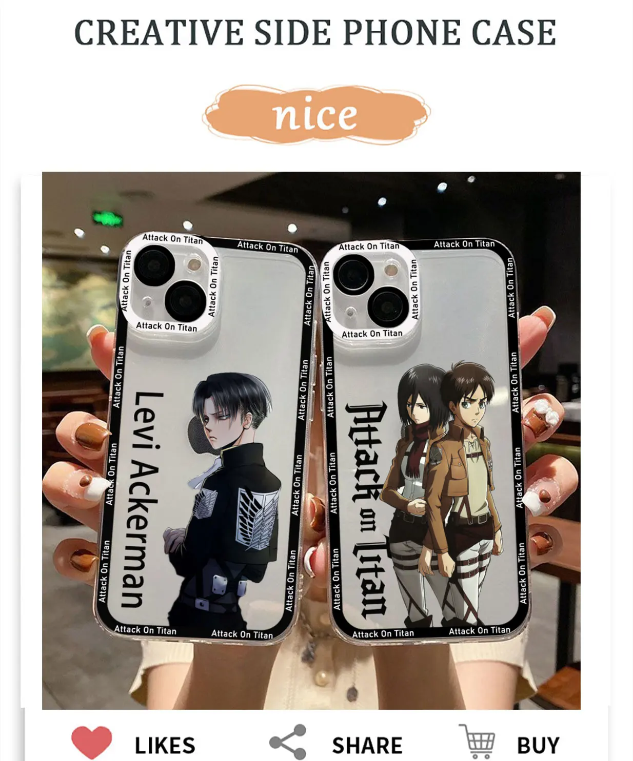 Anime Allen Attack On Titan Phone Case For Xiaomi Redmi Note 12C 11 10 Pro Plus 10C 9C 9T K30 K40 K50 K60 4G 5G Transparent Capa 
Anime Allen Attack On Titan Phone Case For Xiaomi Redmi Note 12C 11 10 Pro Plus 10C 9C 9T K30 K40 K50 K60 4G 5G Transparent Capa