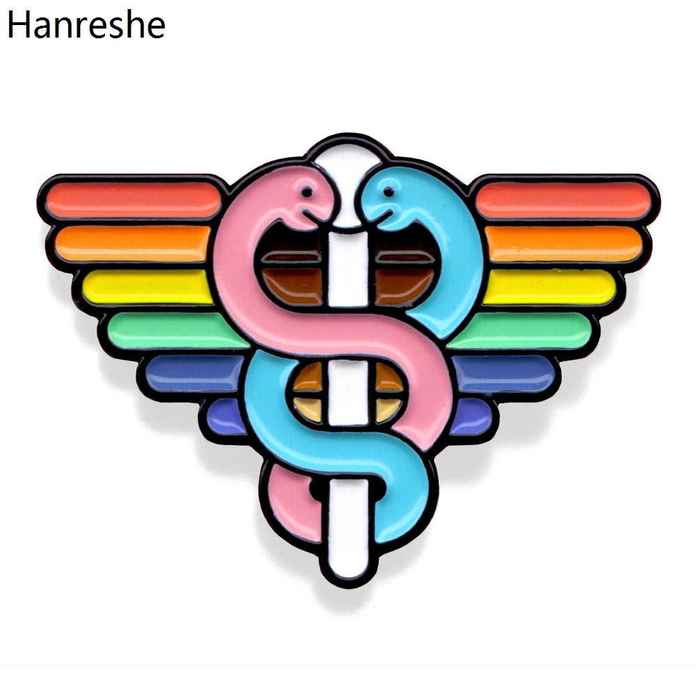 Hanreshe LGBTQ Medical Pin Rainbow Enamel Snake Stick Caduceus Cute Lapel Backpack Brooch Badge Jewelry for Women Doctor Nurse
Hanreshe LGBTQ Medical Pin Rainbow Enamel Snake Stick Caduceus Cute Lapel Backpack Brooch Badge Jewelry for Women Doctor Nurse