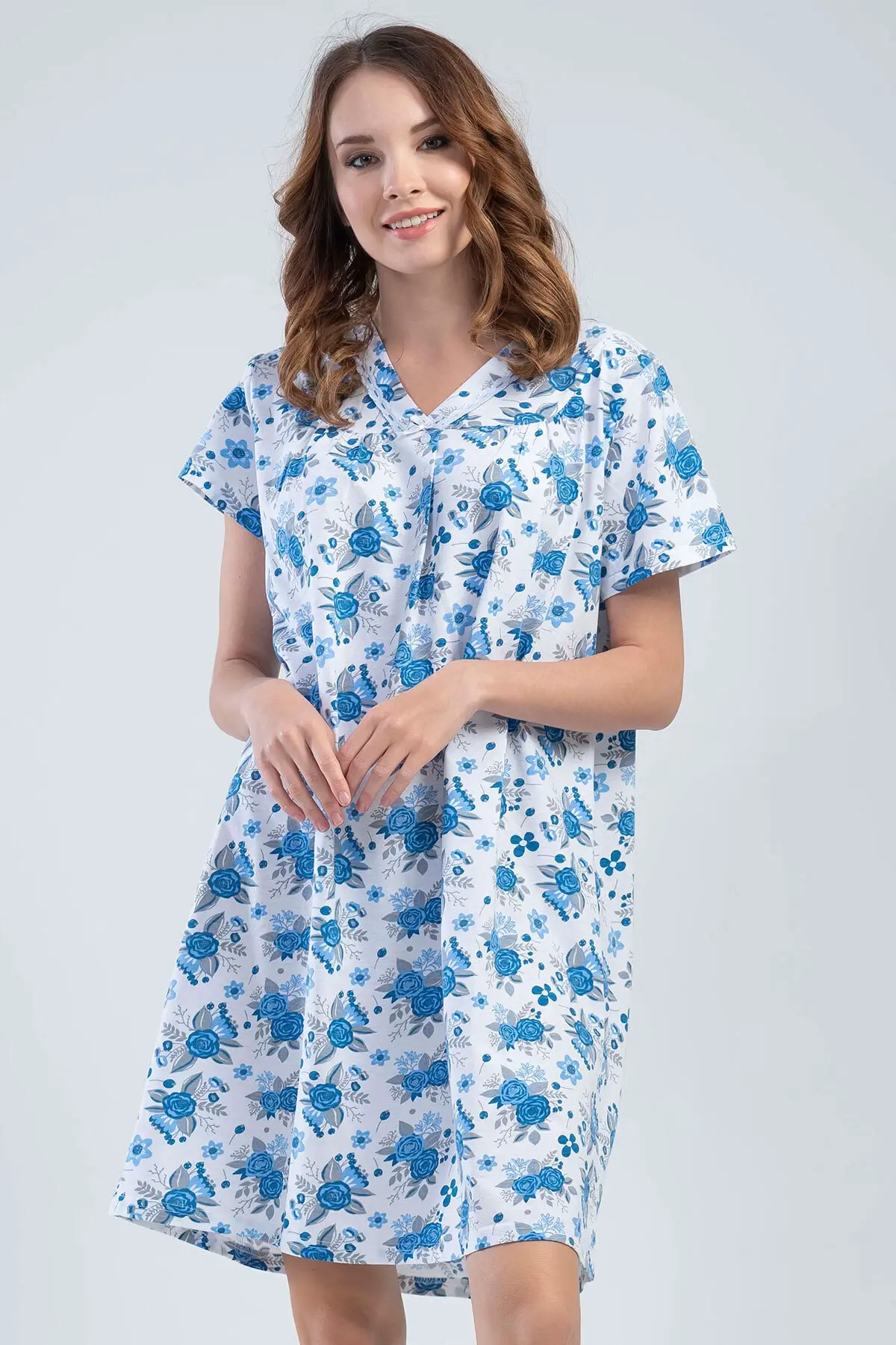 Women Nightgown Cotton Granny Short Sleeve Short New Night Dress Female Sleepwear Nightwear Nightwear
Women Nightgown Cotton Granny Short Sleeve Short New Night Dress Female Sleepwear Nightwear Nightwear