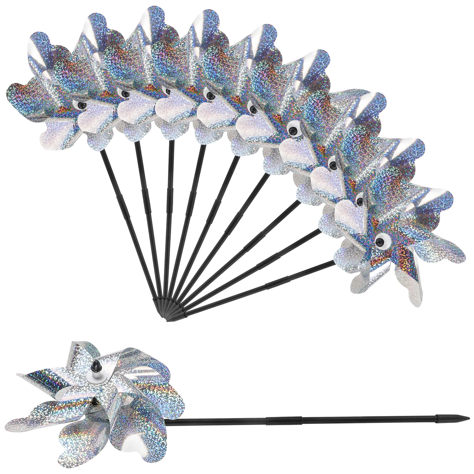 10 Pcs Deco Outdoor Reflective Bird Windmill Garden Spinner Yard Pet Glass Drill Rod Deterrent
10 Pcs Deco Outdoor Reflective Bird Windmill Garden Spinner Yard Pet Glass Drill Rod Deterrent