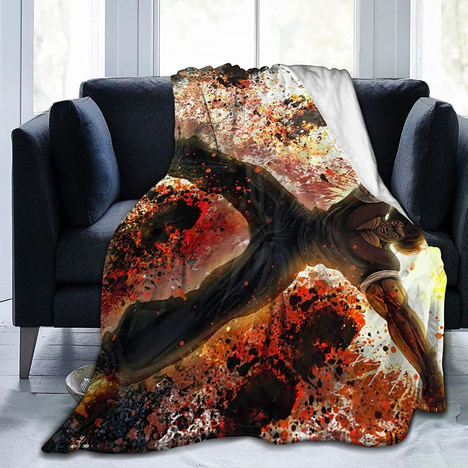 Yujiro Hanma Fluffy Soft and Comfortable Blanket, Anime Warm Embrace of Sympathy 
Yujiro Hanma Fluffy Soft and Comfortable Blanket, Anime Warm Embrace of Sympathy