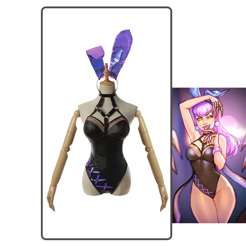 Game LOL KDA Evelynn Cosplay Costume Cute Sexy Bunny Girl Bodysuit Backless Jumpsuit Halloween Party Full Set
Game LOL KDA Evelynn Cosplay Costume Cute Sexy Bunny Girl Bodysuit Backless Jumpsuit Halloween Party Full Set