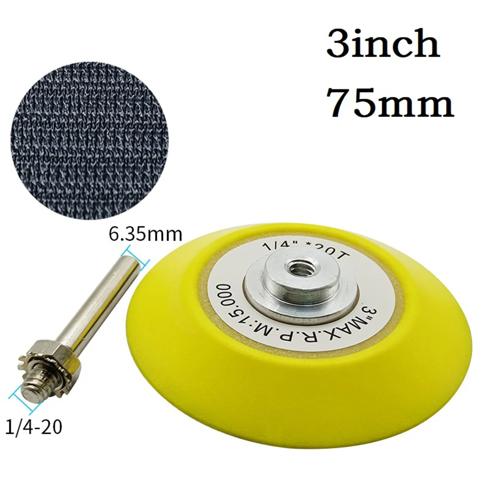 3inch/75mm Polishing Sanding Disc Backing Pads Hook And Loop For Pneumatic Sander Grinder Electric Drill Power Tools Accesories
3inch/75mm Polishing Sanding Disc Backing Pads Hook And Loop For Pneumatic Sander Grinder Electric Drill Power Tools Accesories