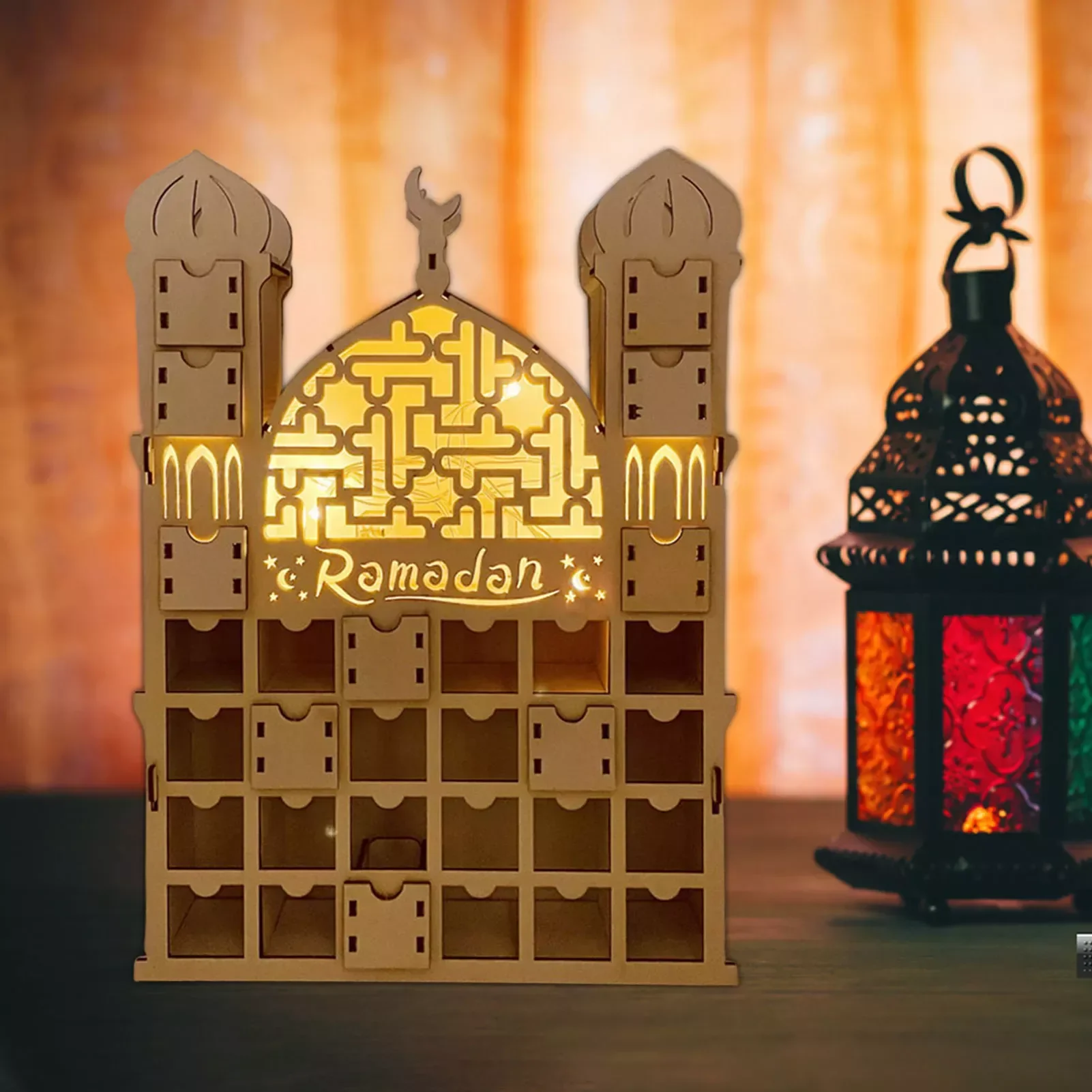Advent Calendar Ramadan Decorations Eid Mubarak Countdown Calendar With Light DIY Wooden Muslim Islam Mosque Centerpiece
Advent Calendar Ramadan Decorations Eid Mubarak Countdown Calendar With Light DIY Wooden Muslim Islam Mosque Centerpiece