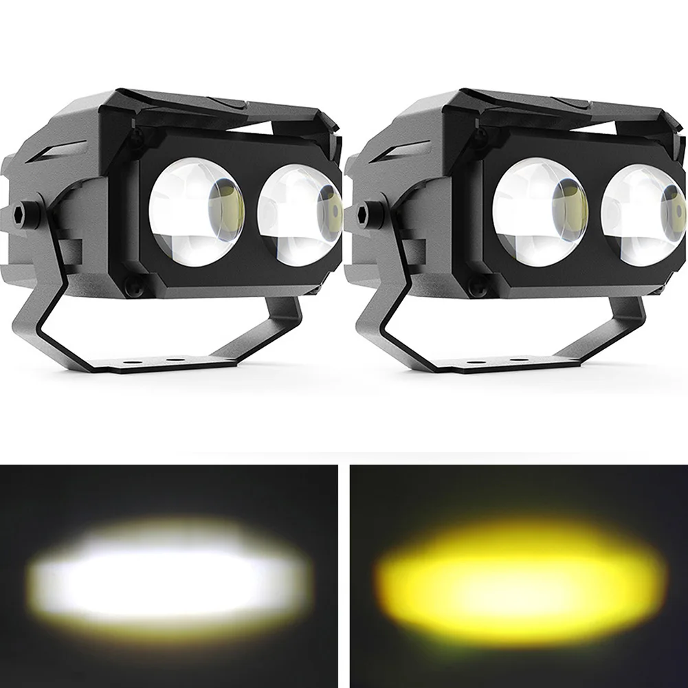 30W Motorcycle Dual Color LED Projector Lens Spotlight Waterproof Double lenses LED Work Light Yellow White Headlight Universal
30W Motorcycle Dual Color LED Projector Lens Spotlight Waterproof Double lenses LED Work Light Yellow White Headlight Universal